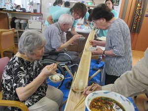 サンキ・ウエルビィDS山口_そうめん流し